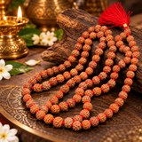 Certified Natural 6 Mukhi Rudraksha Pooja Mala