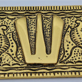 Shank Chakra Namah Stand | Gold Plated Antique Decoration Item for Car, Home & Office | Best Quality Home Decor Item