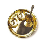 Golden Small Pooja Thali