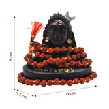 Adiyogi Shiva Statue with 5mm Rudraksha Mala