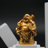 Golden Laughing Buddha Statue