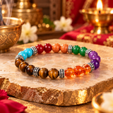 7 Chakra Multicolor Yoga Stretchable Bracelet