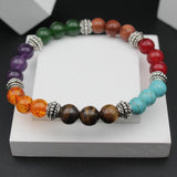 7 Chakra Multicolor Yoga Stretchable Bracelet