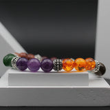 7 Chakra Multicolor Yoga Stretchable Bracelet