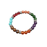 7 Chakra Multicolor Yoga Stretchable Bracelet