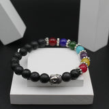 7 Chakra lava stone Budhha bracelet
