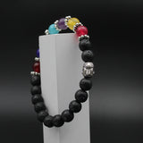 7 Chakra lava stone Budhha bracelet