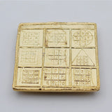 Effective Multicolor Navratna Yantra Stone Plate For Pooja
