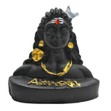 Adiyogi Matte Black Statue for Car Dashboard & Table | Decorative Showpiece & Gift Product | Lord Shiva Statue