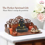 Adiyogi Matte Black Statue for Car Dashboard & Table | Decorative Showpiece & Gift Product | Lord Shiva Statue