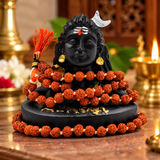 Adiyogi Shiva Statue with 5mm Rudraksha Mala