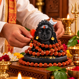 Adiyogi Shiva Statue with 5mm Rudraksha Mala