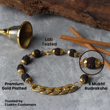 Black Rudraksha Chain Bracelet