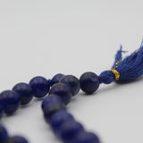 Original Blue Sulemani Hakik (Hakeek) Round Stone Japa Mala