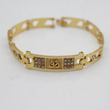 Brass Golden Chain Om Bracelet