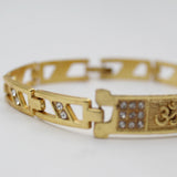 Brass Golden Chain Om Bracelet