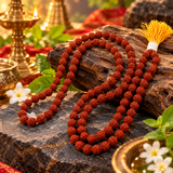 Certified 5 Mukhi Rudraksha Mala (yellow packaging)
