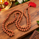 Certified 9 Mukhi 108 Beads Rudraksha Mala