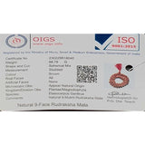 Certified Nepal 9 Mukhi 108 Beads Rudraksha Mala