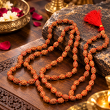 Certified Nepali Brown 2 Mukhi Rudraksha Jaap Mala