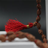 Certified Nepali Brown 2 Mukhi Rudraksha Jaap Mala for men women