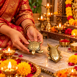 Diwali Pooja Kit Machli and kachua for Diwali Poojan