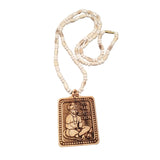 Jai Shree Bhageshwar Dham Pendant With Long Size Tulsi Mala