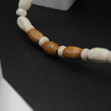 Jai Shree Bhageshwar Dham Tulsi Mala With Square Shape Wooden Hanumanji Pendant