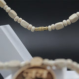 Jai Sita Ram Round Shape With White Tulsi Beads Mala