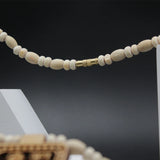 Jai Sita Ram Square Locket With Long Size Tulsi Kanthi Round Beads Mala