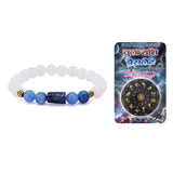 Libra Rashi Bracelet with White Beads