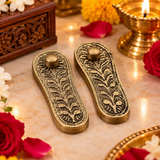 Maa Laxmi Ji Metal Charan Paduka (3 inch)