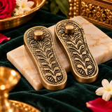 Maa Laxmi Ji Metal Charan Paduka (3 inch)