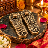Maa Laxmi Ji Metal Charan Paduka (3 inch)