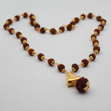 Shiv Tabiz Damru Trishul Locket With Rudraksha