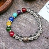 Multicolor Sphatik Bracelet