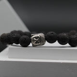 Natural Black Lava stone Reiki Yoga Bracelet