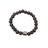 Natural Black Lava stone Reiki Yoga Bracelet