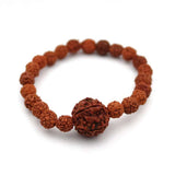 Natural Five Mukhi Rudraksha Stretchable Bracelet