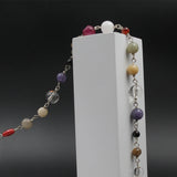 Natural Navratn Navgraha Multicolor Crystal Stone Chain For Daily Wear