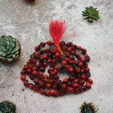 Natural Red Rakt Gunja Seeds Mala