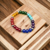 Natural Stones Reiki Yoga Healing Bracelet (Multicolor)