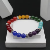 Natural Stones Reiki Yoga Healing Bracelet (Multicolor)