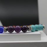 Natural Stones Reiki Yoga Healing Bracelet (Multicolor)