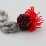 Natural White Vaijanti Mala Original 108 with Rudrakhsha