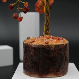 Orange Carnelian Crystal Stone Tree