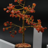 Orange Carnelian Crystal Stone Tree