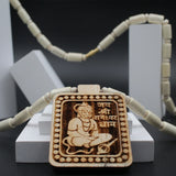 Original Big Size Jai Shree Bhageshwar Dham Pure White Tulsi Mala