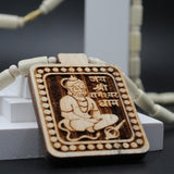 Original Big Size Jai Shree Bhageshwar Dham Pure White Tulsi Mala