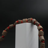 Original Big Size Red Thread  108 Beads Tulsi Mala